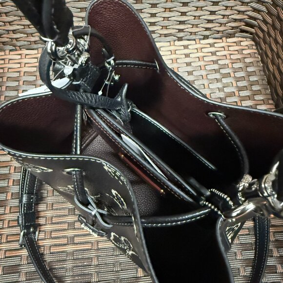 coach Rowan Bucket Bag With Butterfly Print cck89 - Picture 5 of 6